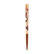Gー68056 [花づくし 梅 22.5cm 箸 漆塗 日本製]