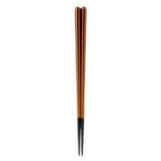 G-40568 [漆六角 箸先本乾漆 23cm 箸 漆塗り 日本製 茶]