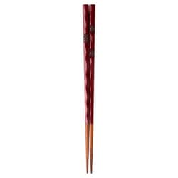G-64672 [鎌倉梅彫り 先漆 23.5cm 箸 漆塗 日本製]