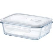 Home Meal -ホームミール- 耐熱ガラス保存容器 蒸気弁付き長方形 1000ml HO-08
