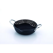 厚さが自慢!鉄の天ぷら鍋 22cm(アミ付)