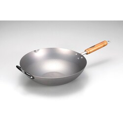 窒化エンボス北京鍋 33cm補助付