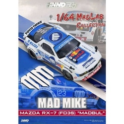 IN64-MADLAB01-MADBUL 1/64 Mazda RX7 （FD3S） “PANDEM ROCKET BUNNY” MADBUL MADLAB COLLECTION 001 [ダイキャストミニカー]