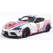 S1809008 1/18 トヨタ GR スープラ ソリドワークス 痛車 2024 ホワイト/ピンク [ダイキャストミニカー]