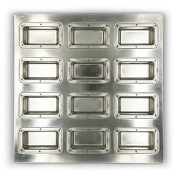 シルバー スリムフィナンシェ天板12P 12P L シリコン付 MS162