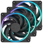 Momentum 14 RGB 3-pack Black 140mm PCケースファン 3個パック FD-F-MR1-1403