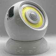 COBセンサーライト スポットライト 360° 照明角度可調 マグネット式 ホワイト HX10LT-040WH