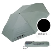 折りたたみ傘 晴雨兼用 innovator 60cm 手開き式 UVカット率100% 遮光率100% 遮熱効果 はっ水加工 スリム カラビナ付き 軽量 ペールグリーン 18763 IN-60M-43