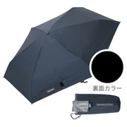 折りたたみ傘 晴雨兼用 innovator 53cm 手開き式 UVカット率100% 遮光率100% 遮熱効果 はっ水加工 コンパクト カラビナ付き バックルパーツ付き ネイビー 18771 IN-53M-44