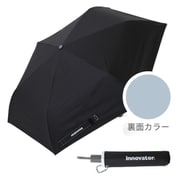 折りたたみ傘 晴雨兼用 innovator 55cm 自動開閉 安全飛び出し防止機能付き UVカット率99.9%以上 遮光率99.9%以上 遮熱効果 はっ水加工 ワンタッチ ブラック 18757 IN-55WJP-46