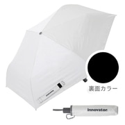 折りたたみ傘 晴雨兼用 innovator 55cm 自動開閉 安全飛び出し防止機能付き UVカット率99.9%以上 遮光率99.9%以上 遮熱効果 はっ水加工 ワンタッチ ホワイト×グレー 18760 IN-55WJP-49