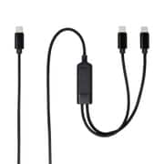 USB-C二股充電ケーブル PD100W対応 1.2m UYC-CC12P10