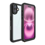 ARMOR-X - IP68 Waterproof Case with Hand Strap for iPhone 16 Black MX-IPH-16