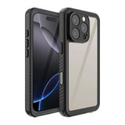 ARMOR-X - IP68 Waterproof Case with Hand Strap for iPhone 16 Pro Black MX-IPH-16PRO