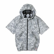 D-330 [ボルトクール 半袖ブルゾン（ペルチェ ネックホール付） ホワイトカモ L]