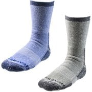 メリノウールneo 2Pソックス ユニセックス ソックス チャコールグレー/ネイビー(877) Lサイズ(26-28cm) 0142004