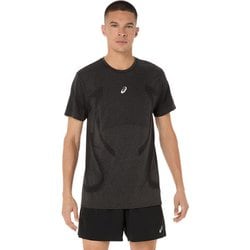 ROAD ランニングシームレス半袖シャツ メンズ ランニングウェア シャツ パフォーマンスブラック（001） Mサイズ 2011D355