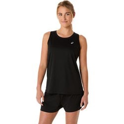 ASICS SILVER TANK レディース ランニングウェア シャツ パフォーマンスブラック（001） Lサイズ 2012D228