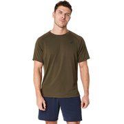 ACTBR PANEL JACQUARD SS T メンズ ランニングウェア シャツ ブラウンストーン(200) Mサイズ 2031F123