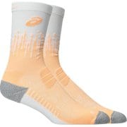 PFM RUN SOCK CREW ユニセックス ランニングウェア ソックス ブリリアントホワイト×オレンジグロー（101） 24cm 3013A977