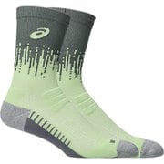 PFM RUN SOCK CREW ユニセックス ランニングウェア ソックス モニュメントブルー×ウィスパーグリーン（407） 24cm 3013A977