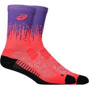 PFM RUN SOCK CREW ユニセックス ランニングウェア ソックス エドムラサキ×フラッシュレッド（503） 26cm 3013A977