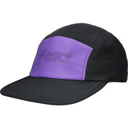 PFM RUN 5 PANEL CAP スポーツウェア キャップ パフォーマンスブラック×エドムラサキ（002） M/Lサイズ 3013B176