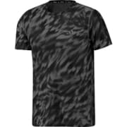 オウンザラン総柄プリント半袖Tシャツ メンズ ランニングウェア シャツ Grey Four/Black（JZ5476） J/Lサイズ TX758