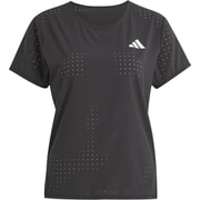アディゼロランニング半袖Tシャツ レディース ランニングウェア シャツ Black（JF3480） J/Mサイズ JOM31