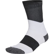 ラン×ブーストソックス ユニセックス ランニングウェア ソックス White/Black/White(JD9559) Lサイズ(28-30cm) KTL80