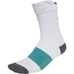 ラン×ブーストソックス ユニセックス ランニングウェア ソックス White/Pure Teal（JV5930） Sサイズ（22-24cm） KTL80