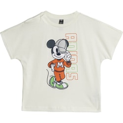ディズニーミッキーマウス半袖Tシャツ ベビー トップス 半袖 Off White/Lime Burst（JL9169） J90サイズ KLJ60