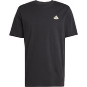 ミニピザグラフィックTシャツ メンズ フィットネス 半袖シャツ Black(JM6483) J/Lサイズ JXY66