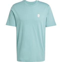 ドッグソックスパッチグラフィック半袖Tシャツ メンズ フィットネス 半袖シャツ Preloved Teal（JZ7439） J/Lサイズ TX452