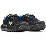UAサージ4 AC キッズ ランニングシューズ Black/High Vis Yellow（006） 21cm 3027104