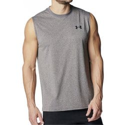 テックスリーブレスシャツ メンズ フィットネス ノースリーブ Carbon Heather（090） SMサイズ 1367452