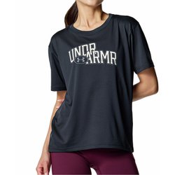 テックグラフィックTシャツ レディース フィットネス ヨガ シャツ Black（001） SMサイズ 6007703