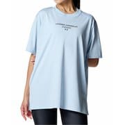テックオーバーサイズドグラフィックTシャツ レディース フィットネス ヨガ シャツ Blue Calm(453) LGサイズ 6007704