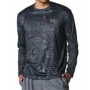TECH CAMO L/S T メンズ ランニングウェア シャツ BLK(001) LGサイズ 6007731