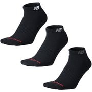 ショートレングス3Pソックス ユニセックス ランニングウェア ソックス Black(BK) Mサイズ(23-25cm) LAS55636