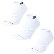 ショートレングス3Pソックス ユニセックス ランニングウェア ソックス White(WT) Mサイズ(23-25cm) LAS55636