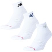 ミッドレングス3Pソックス ユニセックス ランニングウェア ソックス White(WT) Mサイズ(23-25cm) LAS55637