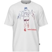ビフォーアフターショートスリーブTシャツ メンズ ランニングウェア シャツ ホワイト（WT） XLサイズ MT53934
