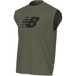 スリーブレスTシャツ メンズ フィットネス ノースリーブ DARK OLIVINE Lサイズ AMT53173