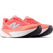 フューエルセルレベルv5 レディース ランニングシューズ Urgent Red with White and Silver Metallic 24.5cm B WFCXL5A