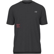 ATHLETICS S/STシャツ メンズ ランニングウェア シャツ ブラック（BK） XLサイズ MT53216
