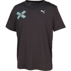 ランニングDIGITOKYOグラフィック半袖Tシャツ メンズ ランニングウェア シャツ PUMA Black（01） Mサイズ 528249