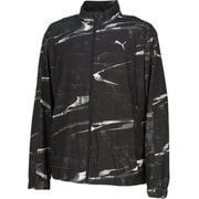 ランニングヴェロシティAOPジャケット メンズ ランニングウェア ジャージ PUMA Black（01） Mサイズ 528234