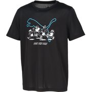 RUN GRAPHIC メッシュ Tシャツ メンズ ランニングウェア シャツ PUMA Black(01) Sサイズ 528395