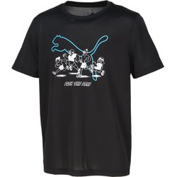 RUN GRAPHIC メッシュ Tシャツ メンズ ランニングウェア シャツ PUMA Black（01） Mサイズ 528395